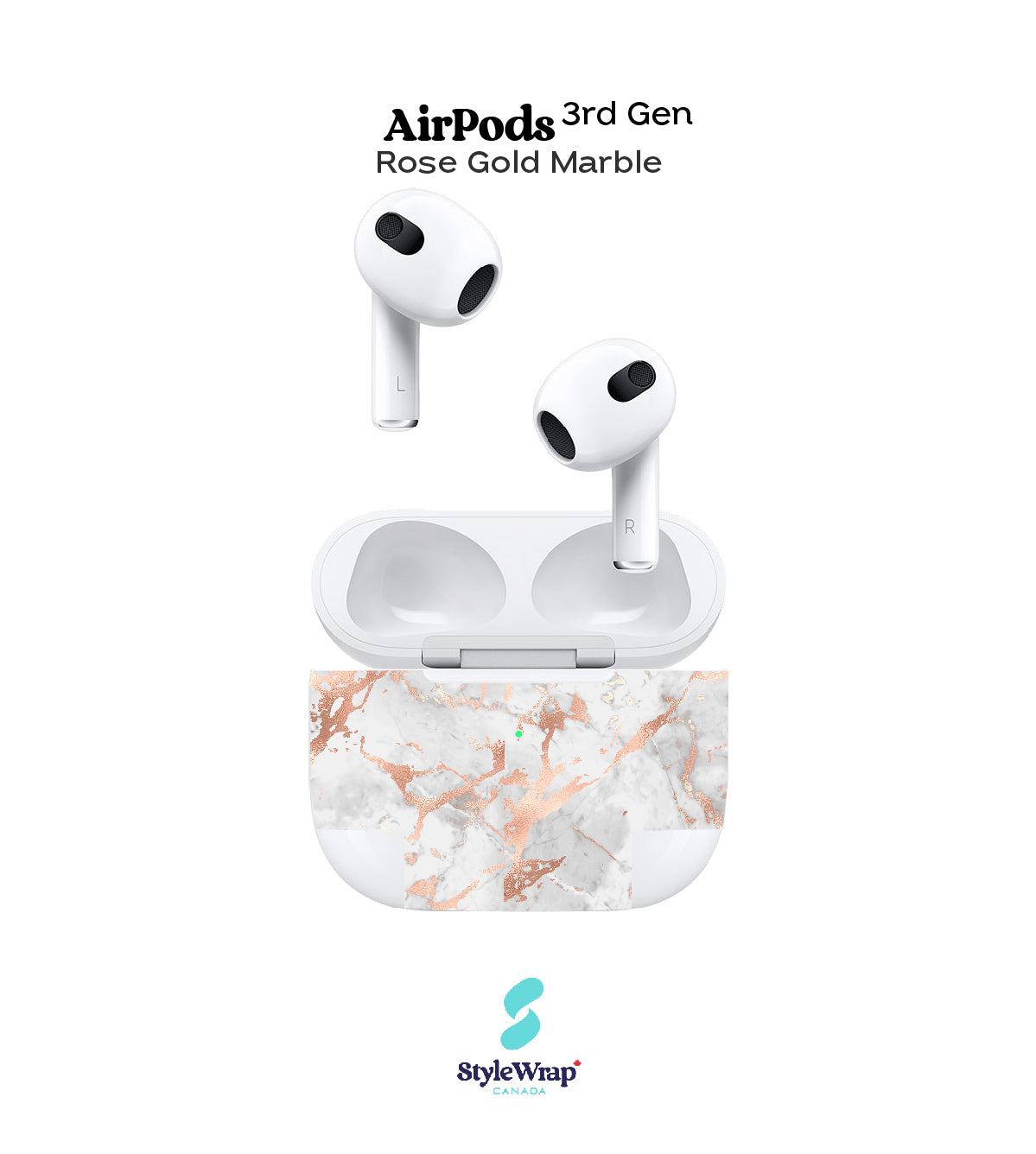 AirPods - Rose Gold Marble
