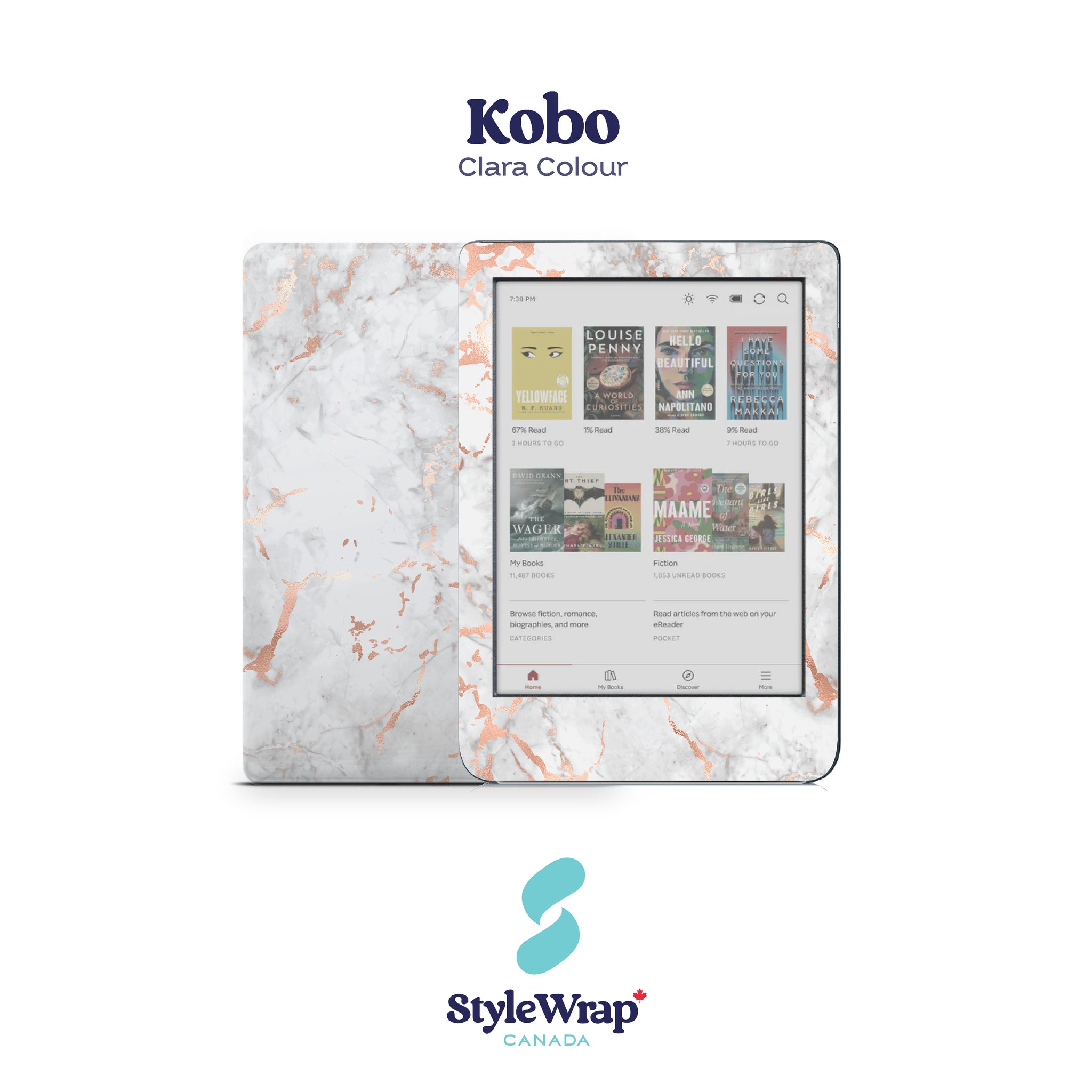 Kobo - Rose Gold Marble