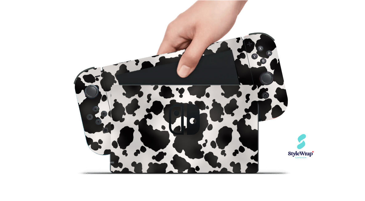 Nintendo Switch Wrap - Cow Print
