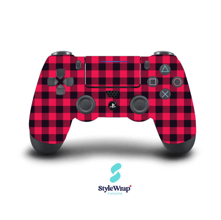 PlayStation 4 - Red Plaid