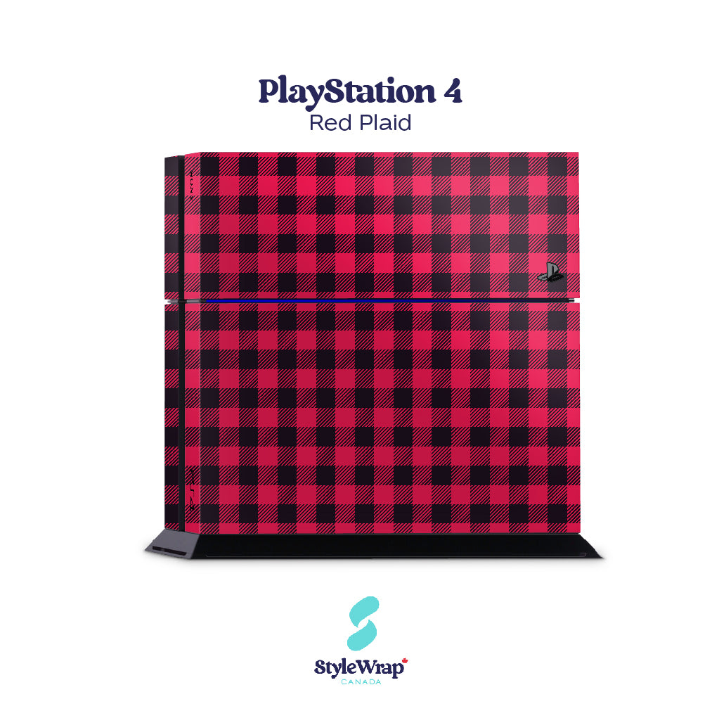 PlayStation 4 - Red Plaid