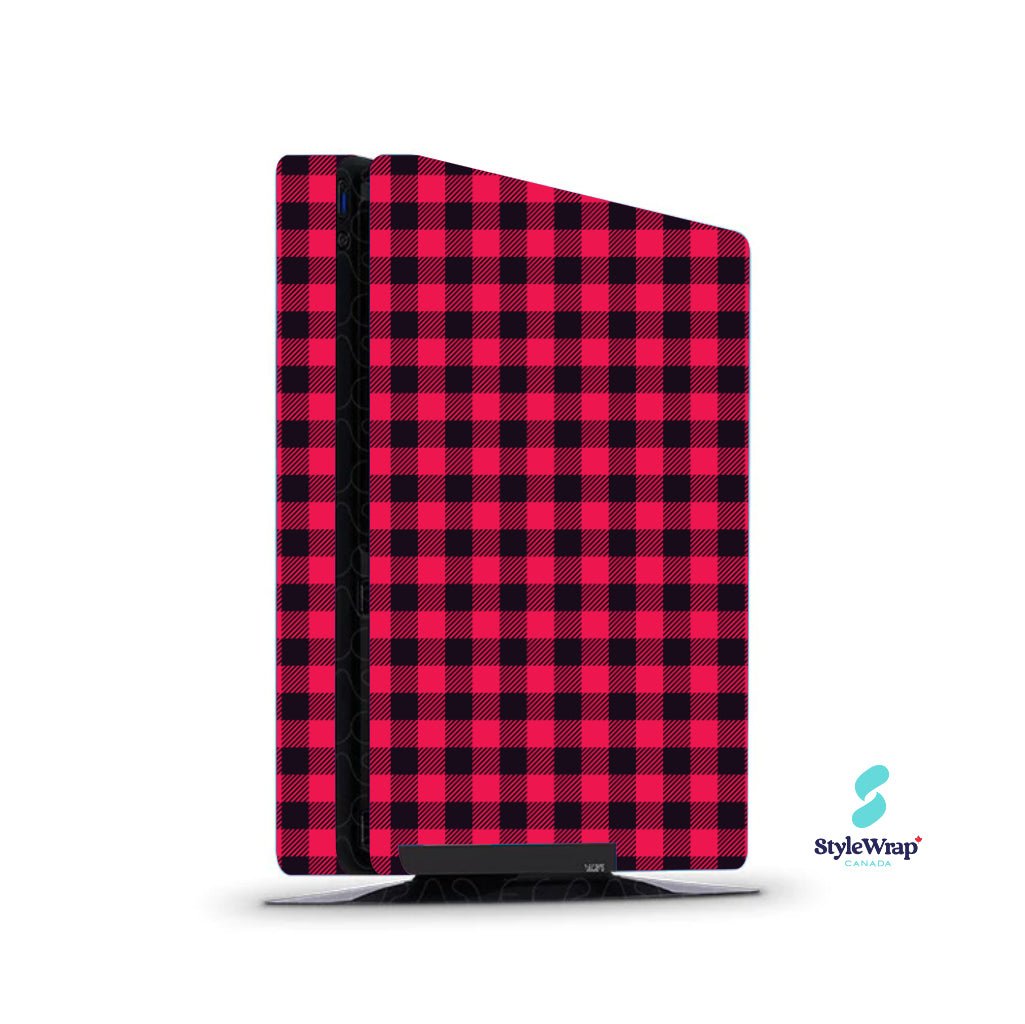 PlayStation 4 - Red Plaid
