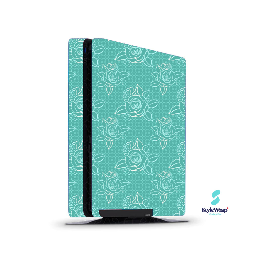 PlayStation 4 - Teal Floral