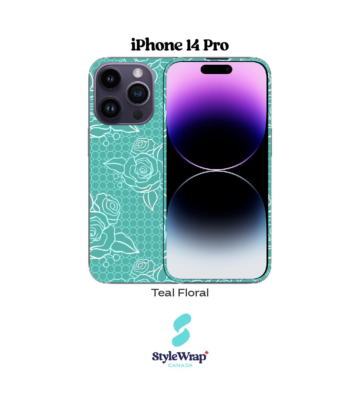 iPhone - Teal Floral