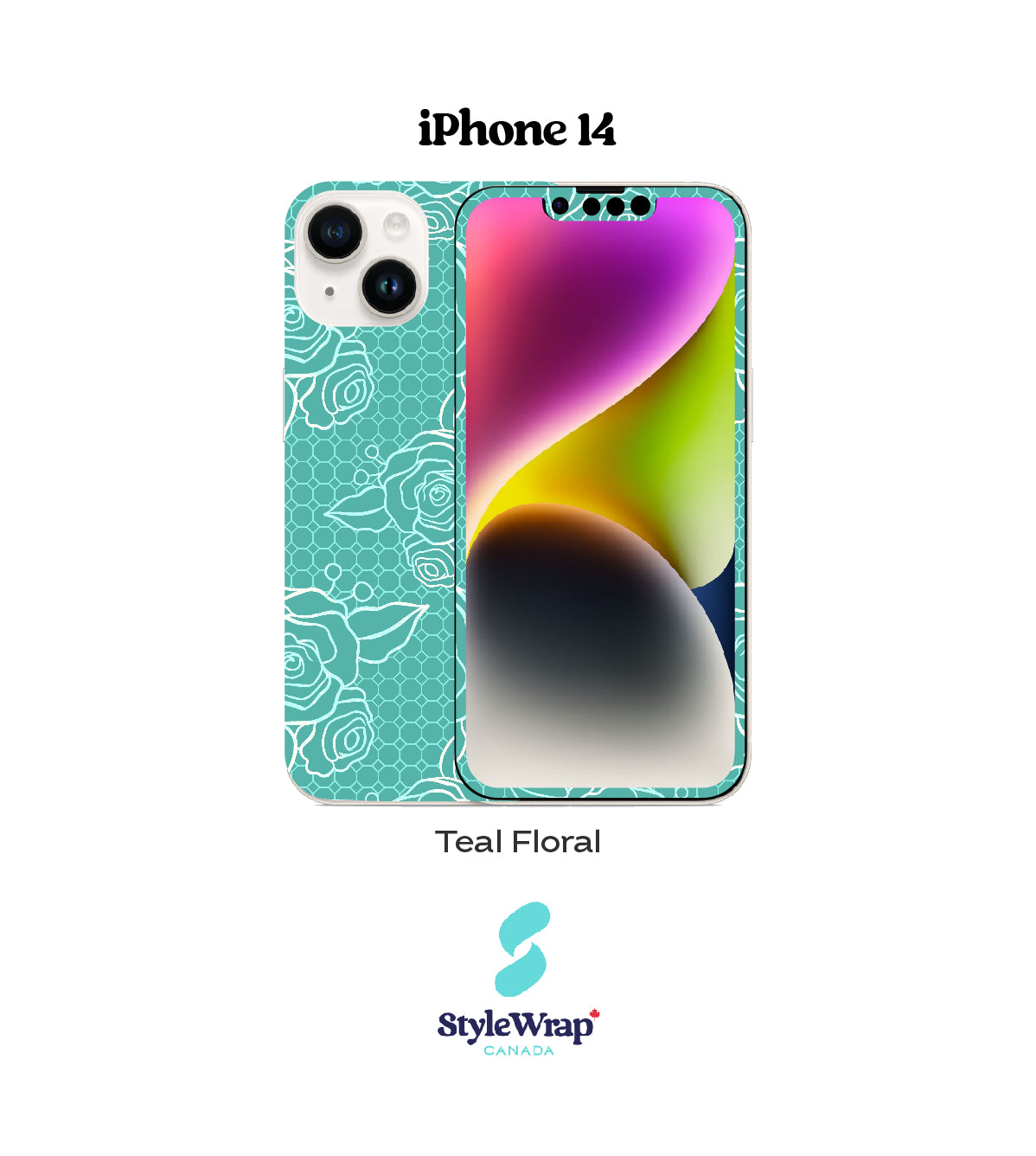 iPhone - Teal Floral