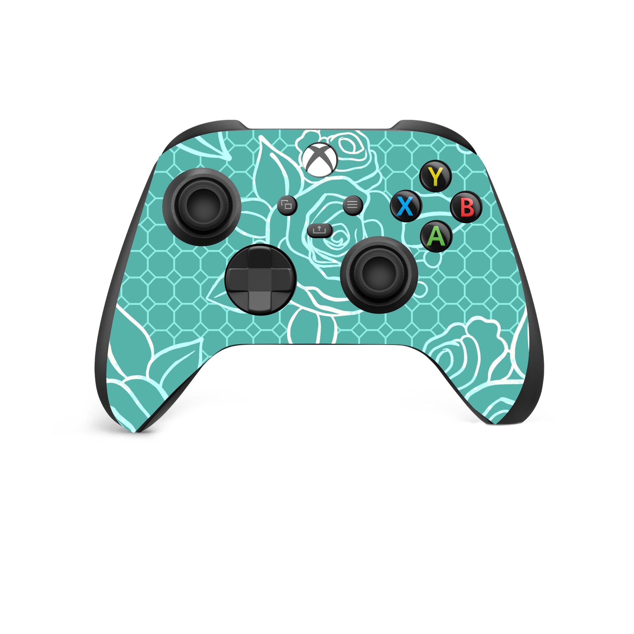 Xbox Series X - Teal Floral