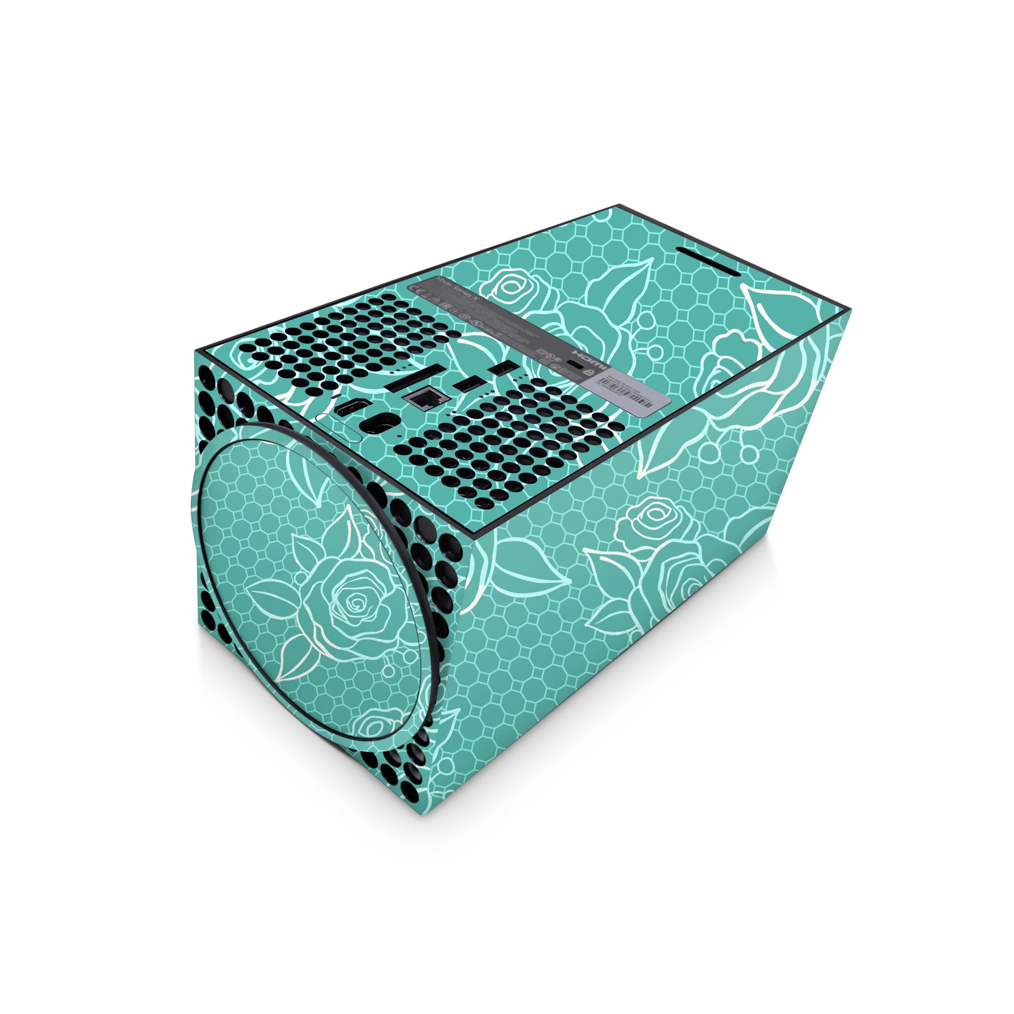 Xbox Series X - Teal Floral