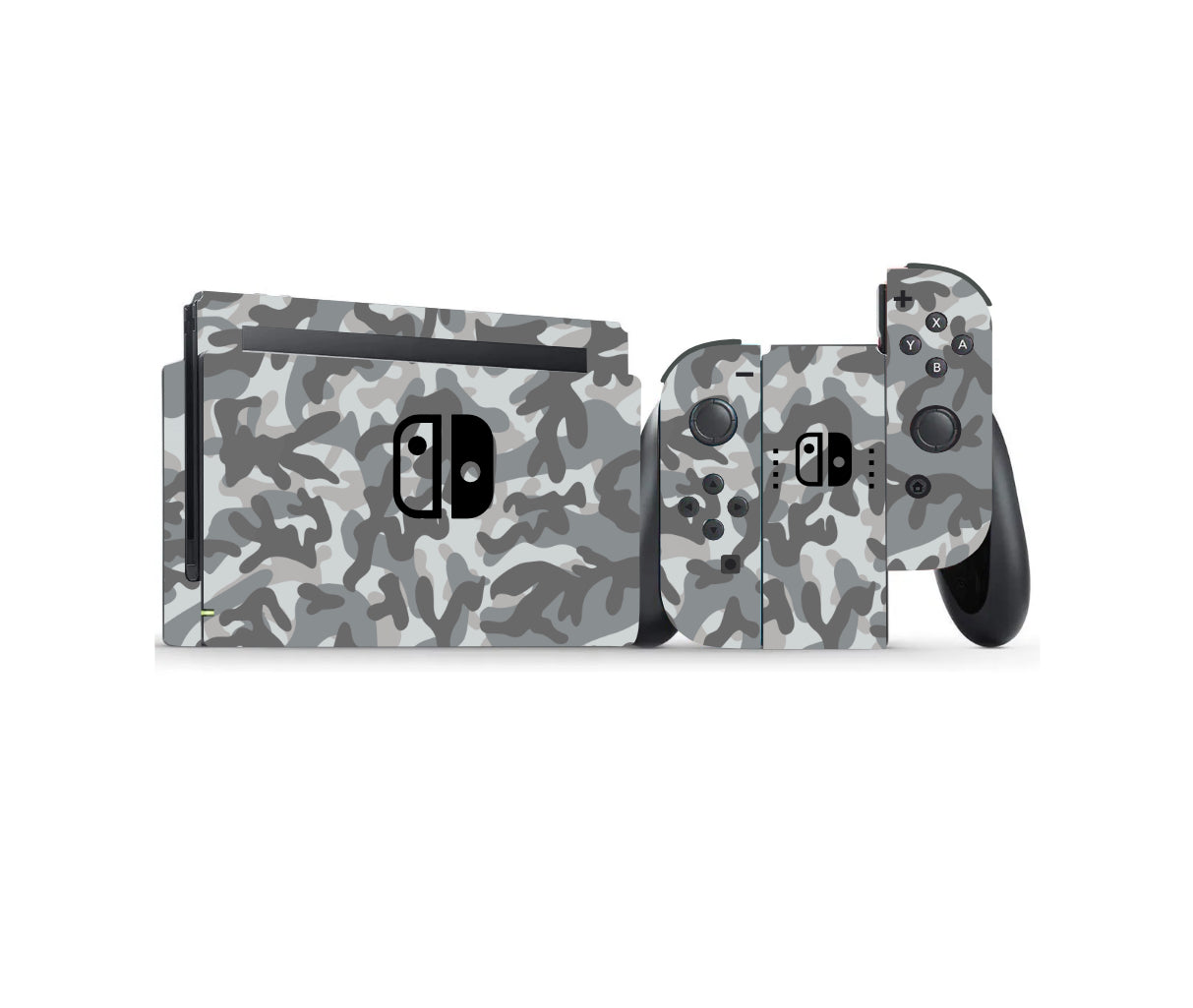 Nintendo Switch Skin Wrap – Grey Camo